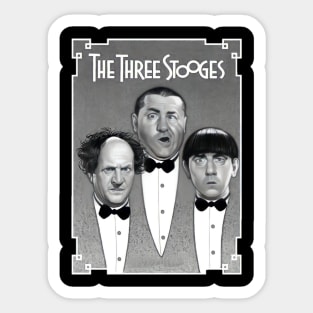 The three stooges t-shirt Sticker